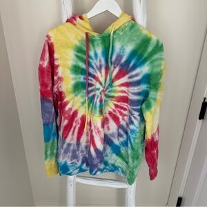 bp Nordstrom Colorful Tie-Dye Oversized Sweatshirt Hoodie Size Small